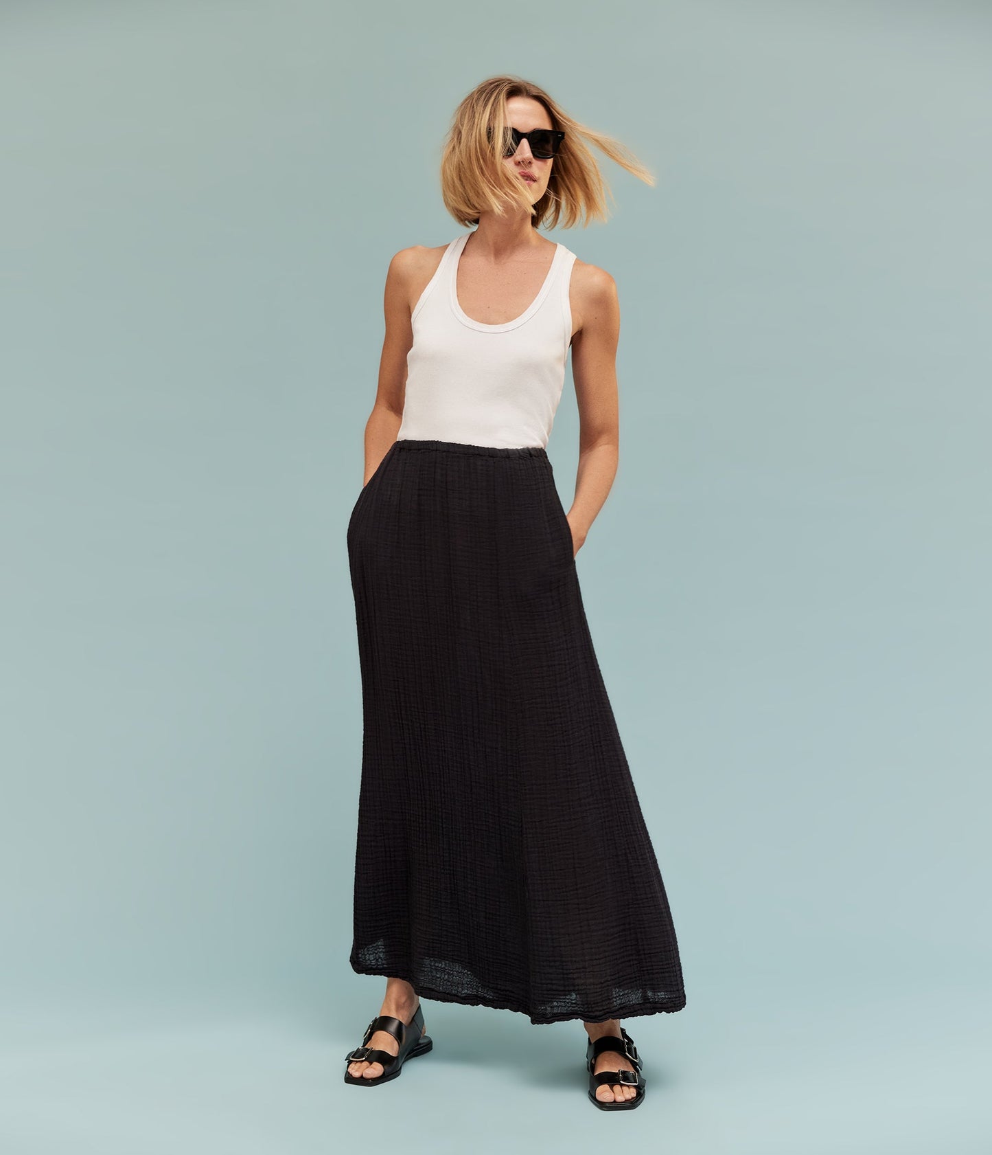 Phoebe Gauze Maxi Skirt