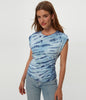 Joni Double Dye Power Shoulder Tee