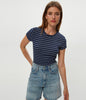 Joy Striped Ribbed Tee