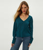 Brea Cropped V-Neck Tee