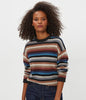 Celeste Striped Crewneck Cashmere Sweater