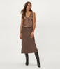 Petite Leila Bias Cut Midi Skirt