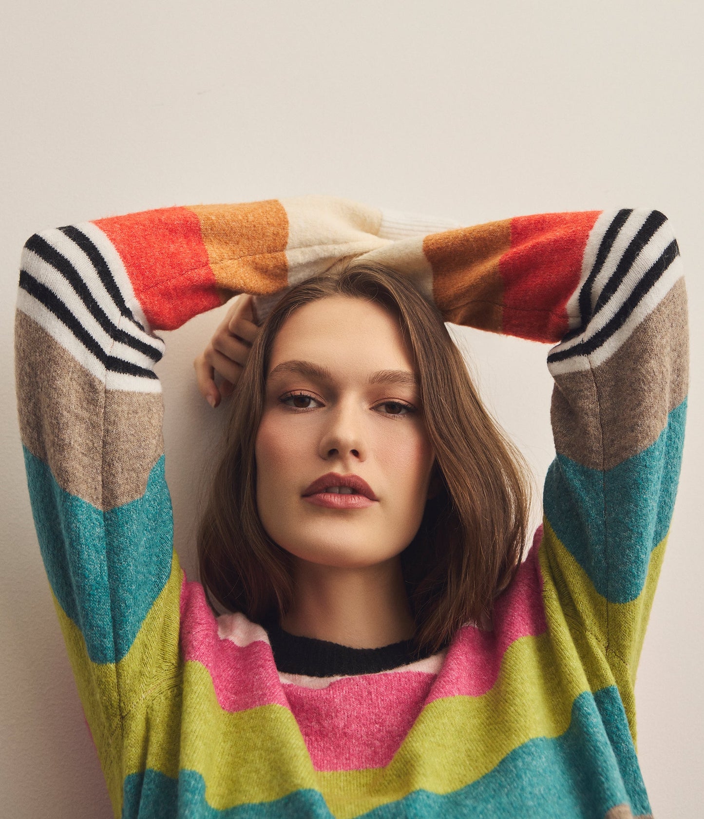 Irene Stripe Crewneck Pullover