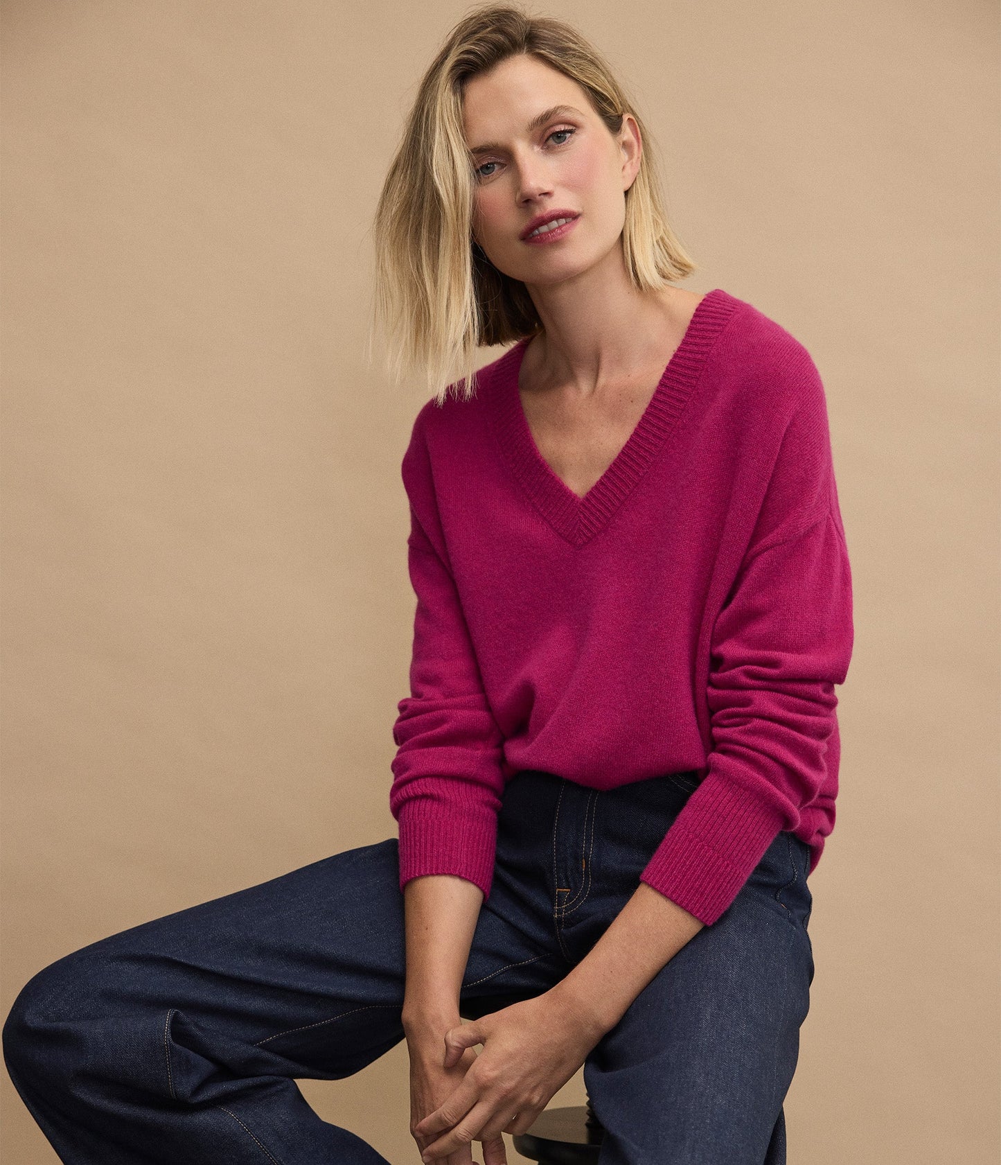 Gemma V-Neck Cashmere Sweater
