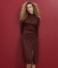 Tish Mock Neck Midi Dress