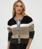 Fiona Stripe Crewneck Cardigan