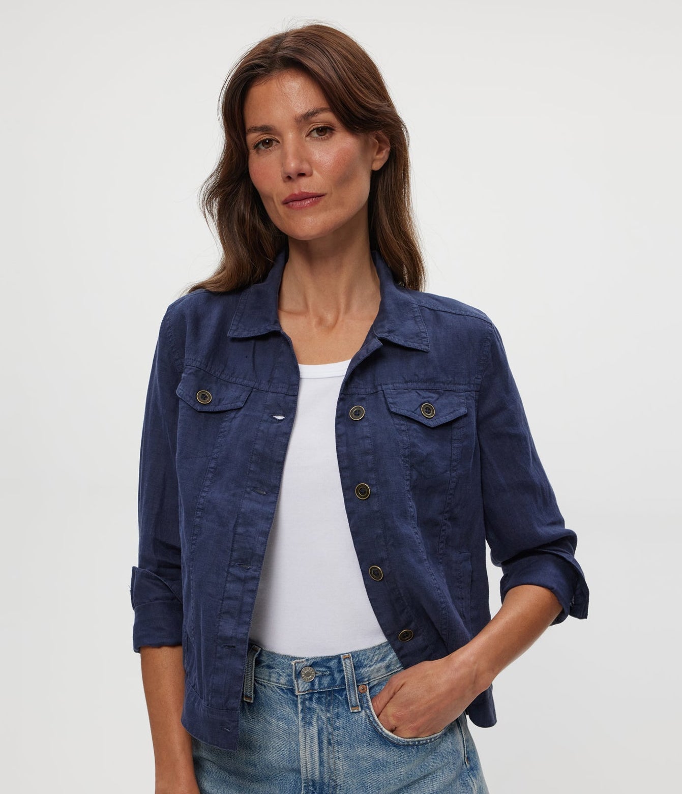 Jean Linen Jacket