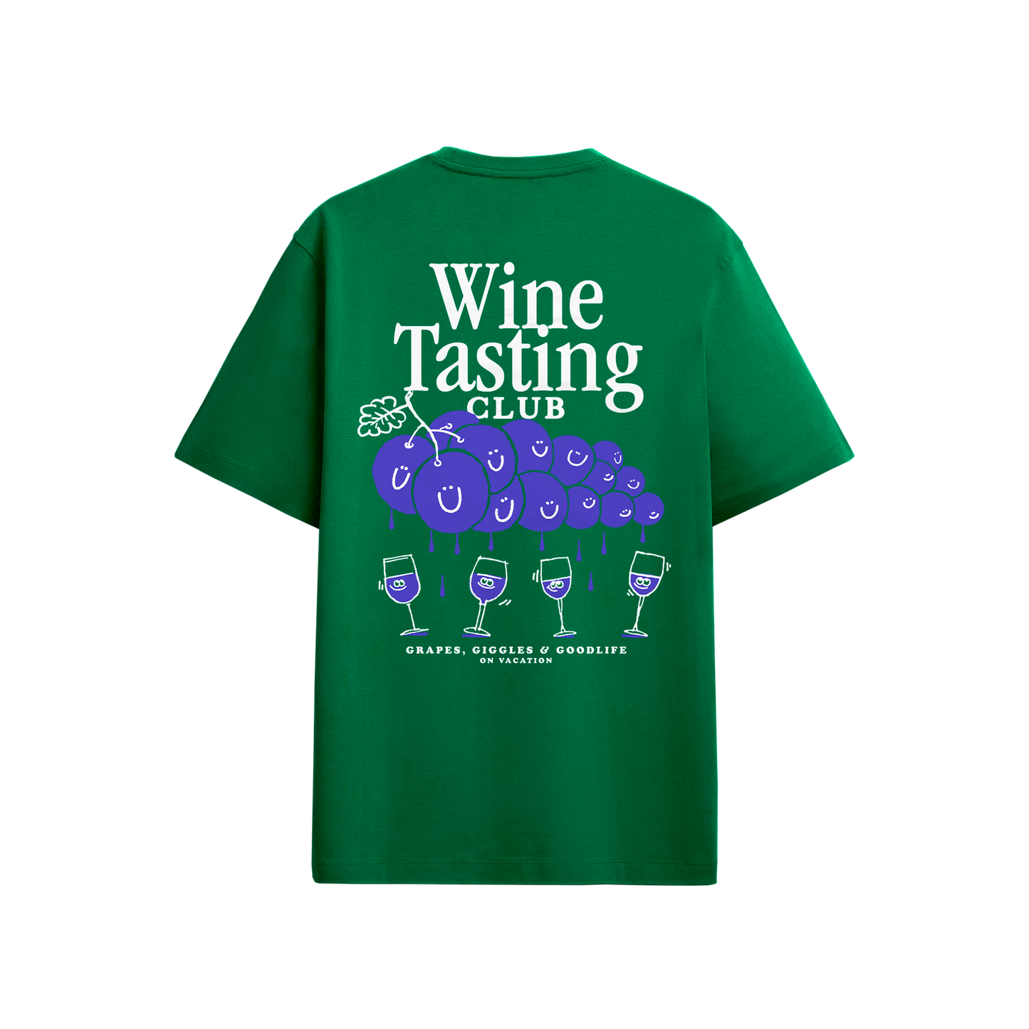 Wine Tasting T-Shirt - Bottle Green