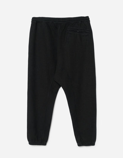 5232 Asym Low Hemp Sweatpants Black